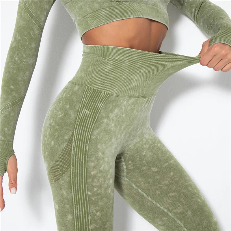Yoga Leggings - High Waist, Seamless, Workout & Fitness - FitFlex