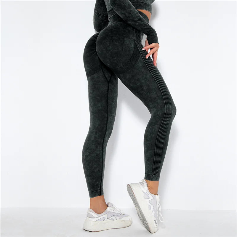 Yoga Leggings - High Waist, Seamless, Workout & Fitness - FitFlex