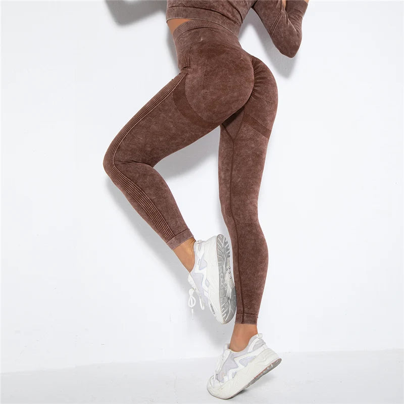 Yoga Leggings - High Waist, Seamless, Workout & Fitness - FitFlex