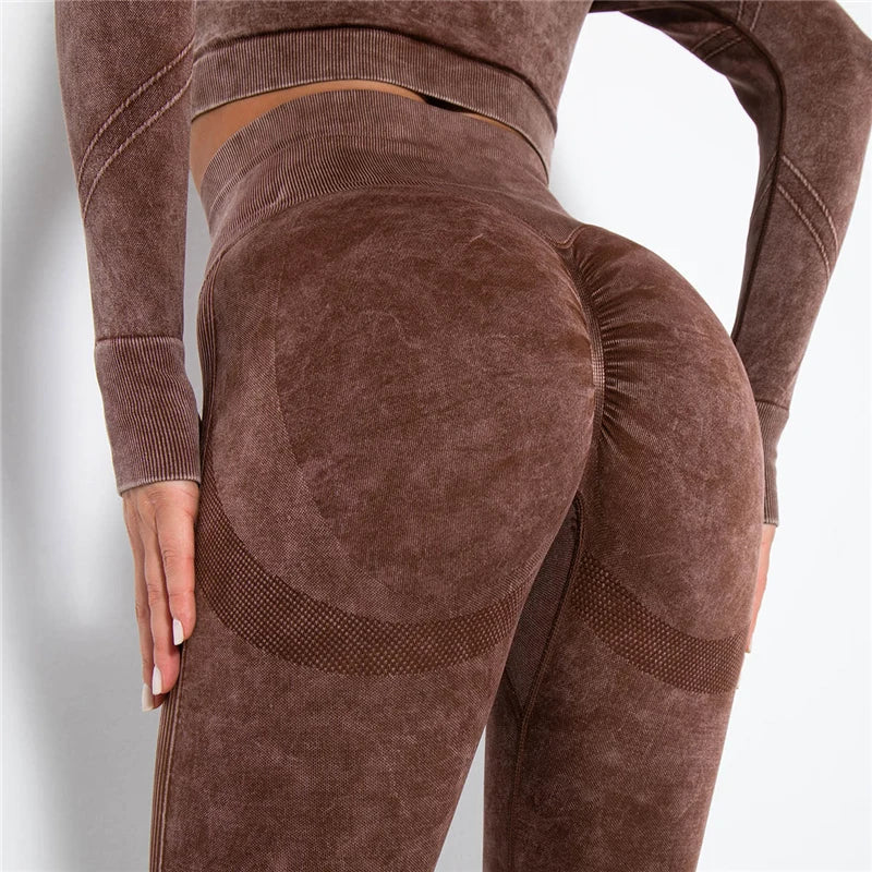 Yoga Leggings - High Waist, Seamless, Workout & Fitness - FitFlex
