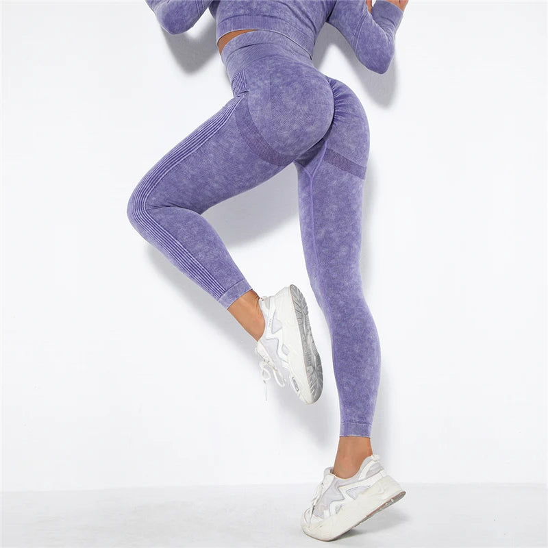 Yoga Leggings - High Waist, Seamless, Workout & Fitness - FitFlex