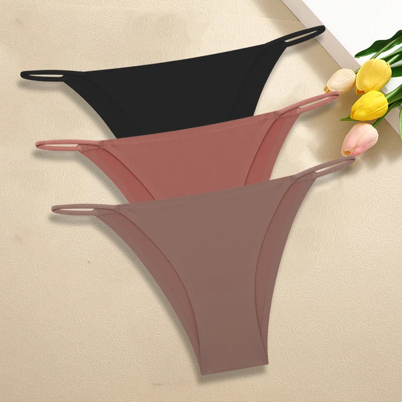 Women's Seamless Panties - Low Rise Briefs for Ultimate Comfort