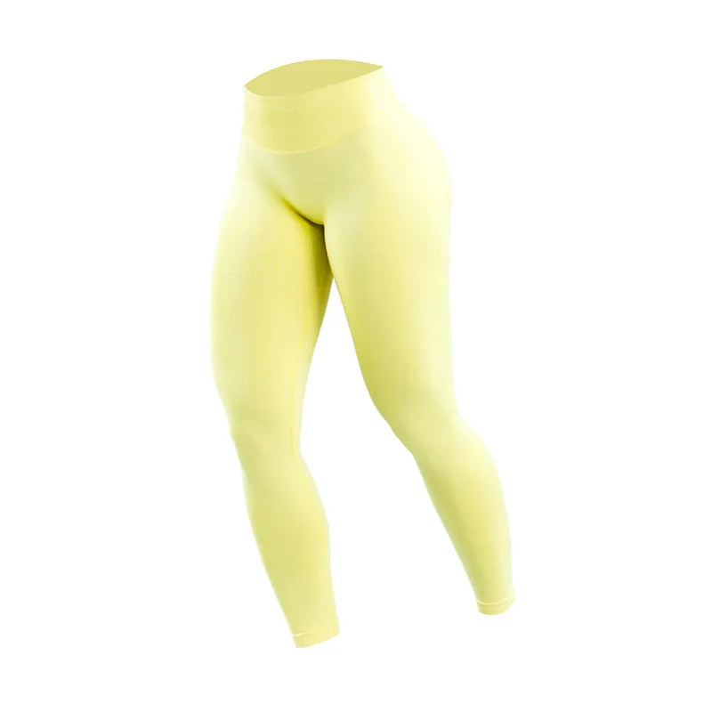 Yoga Pants for Women - High Waist, Solid Color, Tight Fitting - AuraActivewear