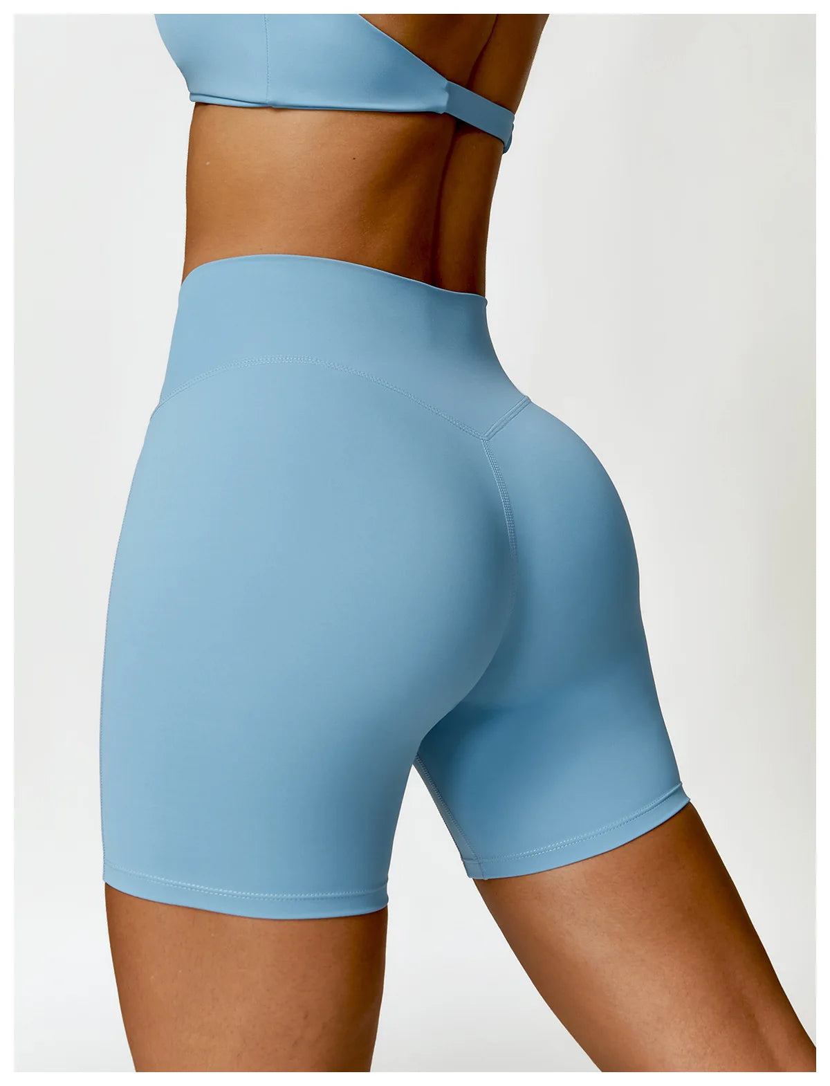 Seamless Yoga Set for Women - High-Waist Leggings & Push-Up Bra - Gym Workout Clothes