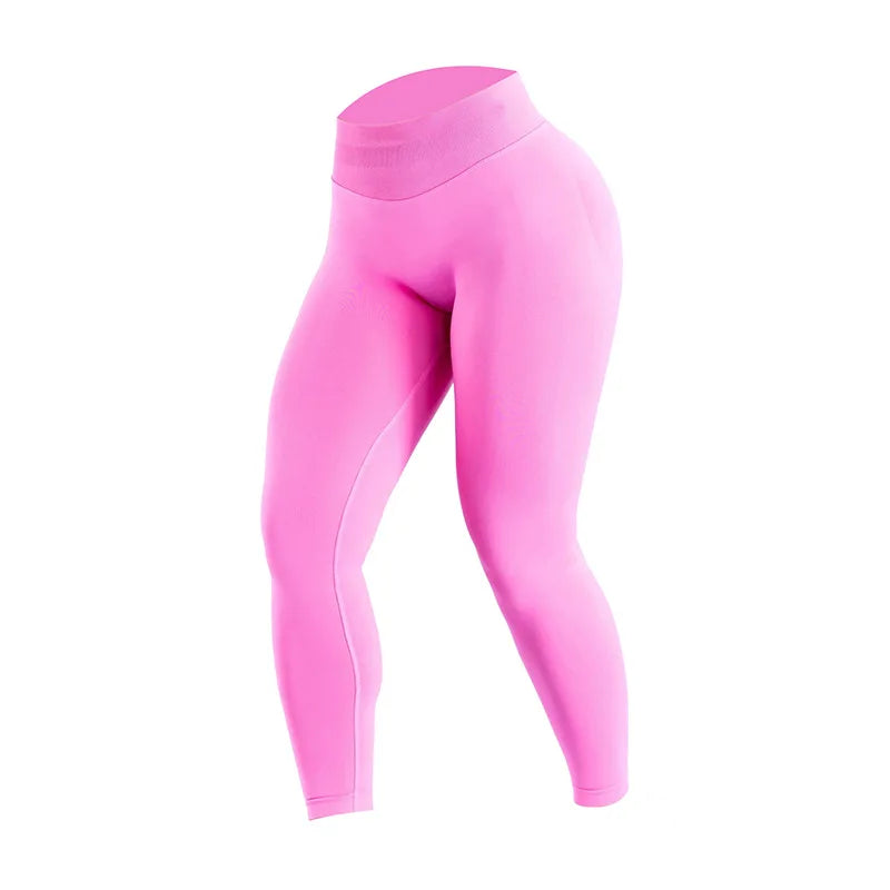 Yoga Pants for Women - High Waist, Solid Color, Tight Fitting - AuraActivewear