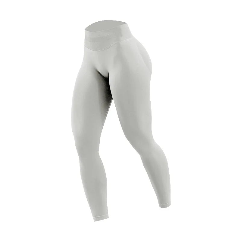 Yoga Pants for Women - High Waist, Solid Color, Tight Fitting - AuraActivewear