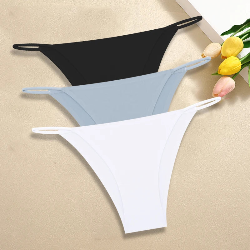 Women's Seamless Panties - Low Rise Briefs for Ultimate Comfort