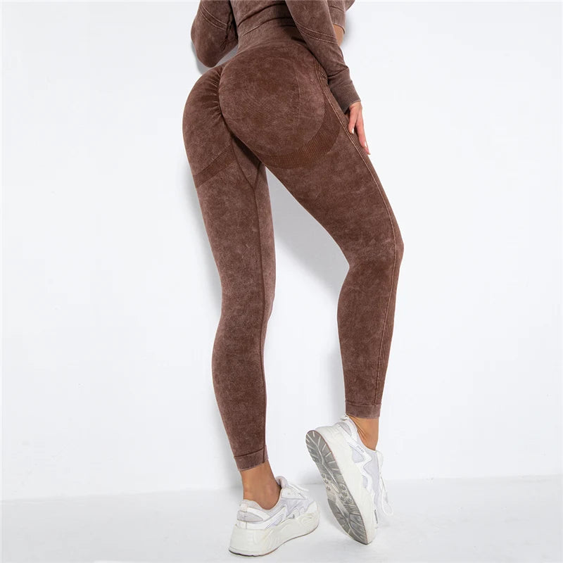 Yoga Leggings - High Waist, Seamless, Workout & Fitness - FitFlex