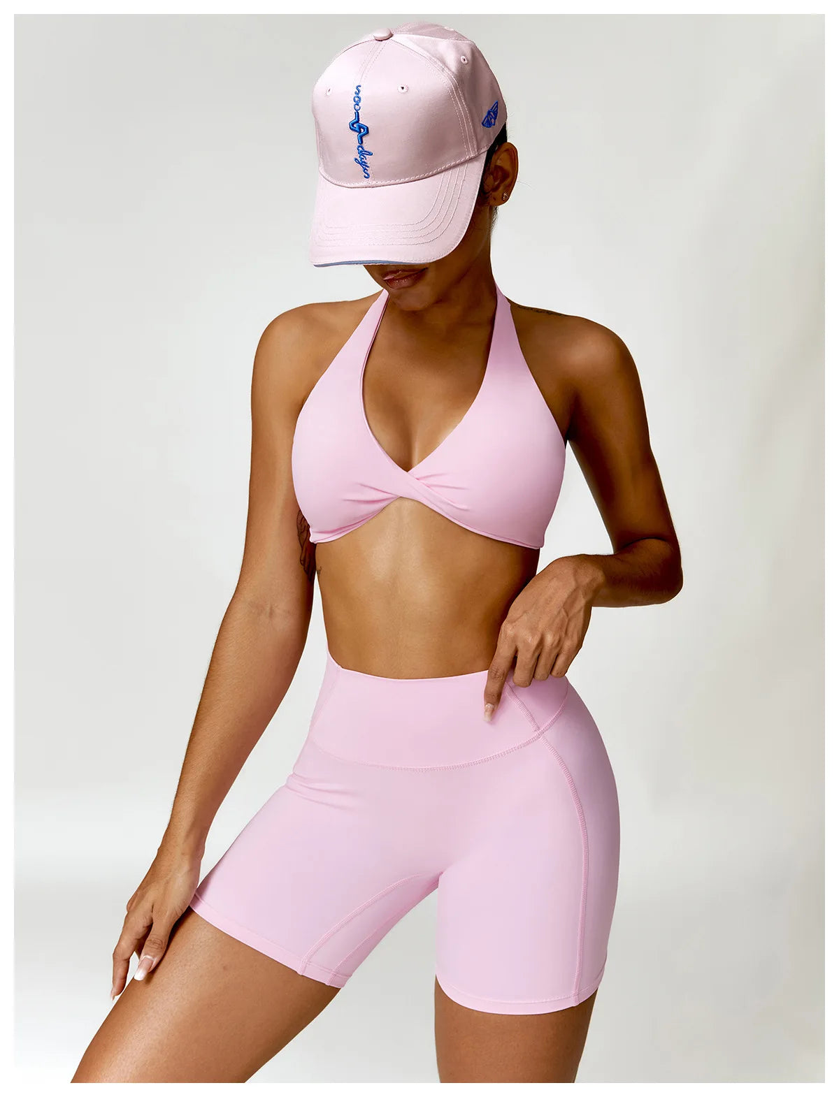 Seamless Yoga Set for Women - High-Waist Leggings & Push-Up Bra - Gym Workout Clothes