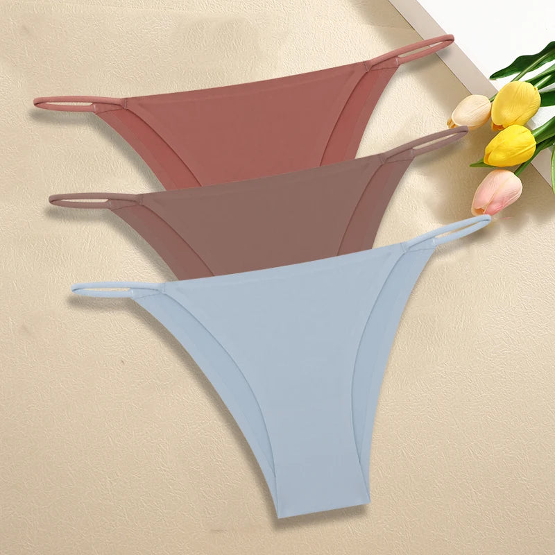 Women's Seamless Panties - Low Rise Briefs for Ultimate Comfort