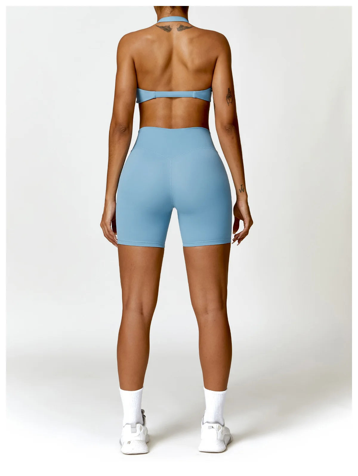 Seamless Yoga Set for Women - High-Waist Leggings & Push-Up Bra - Gym Workout Clothes
