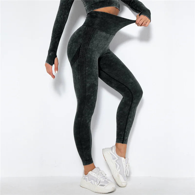 Yoga Leggings - High Waist, Seamless, Workout & Fitness - FitFlex