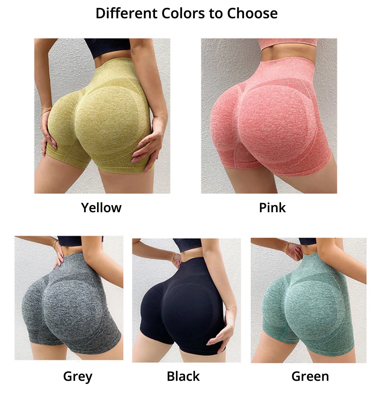 Seamless Sports Leggings for Women - High-Waist Workout Scrunch Leggings