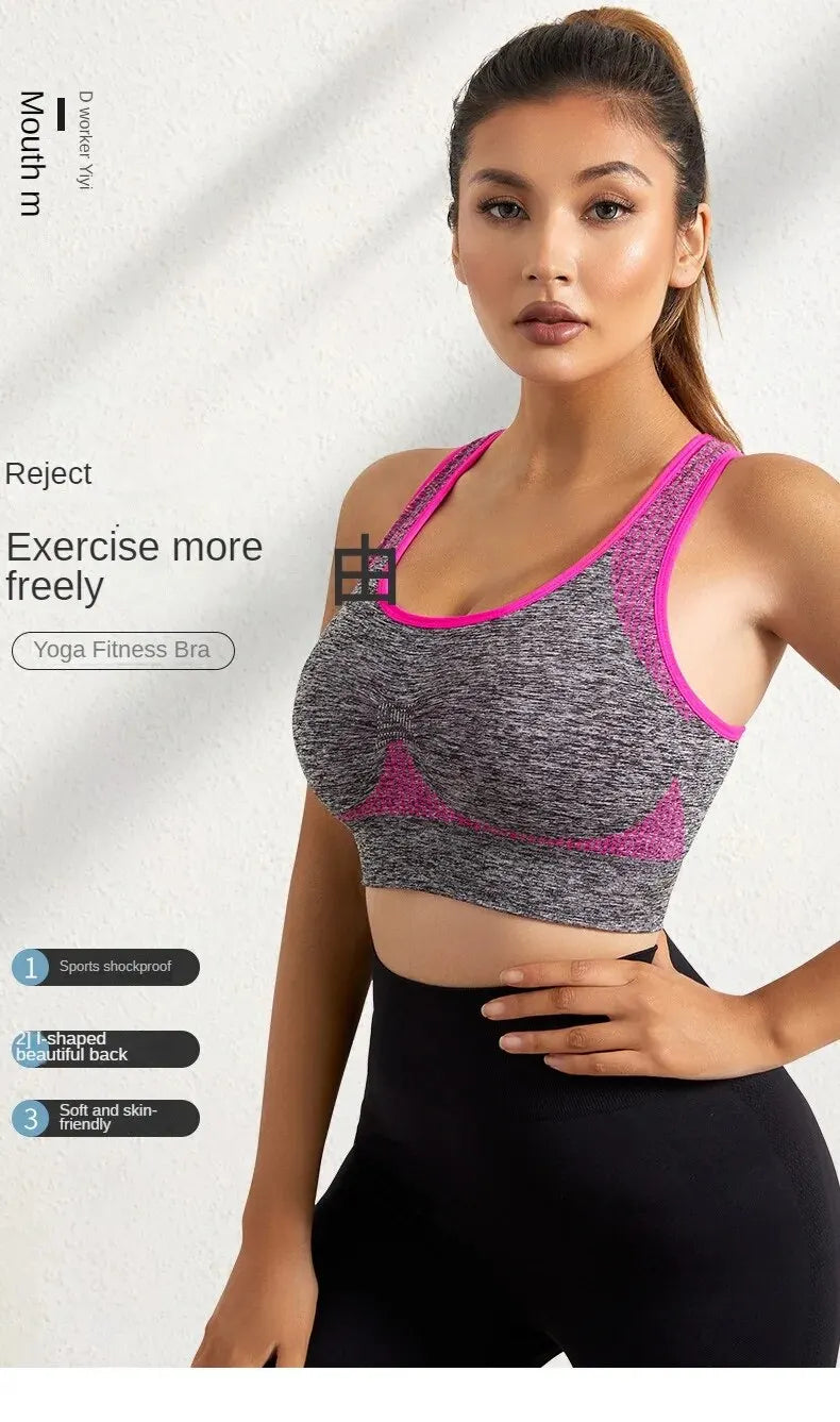 Women's Workout Sports Bras - Fitness Backless Padded Ivy Low Impact Bra
