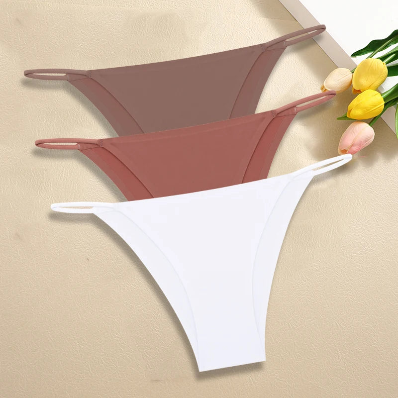 Women's Seamless Panties - Low Rise Briefs for Ultimate Comfort