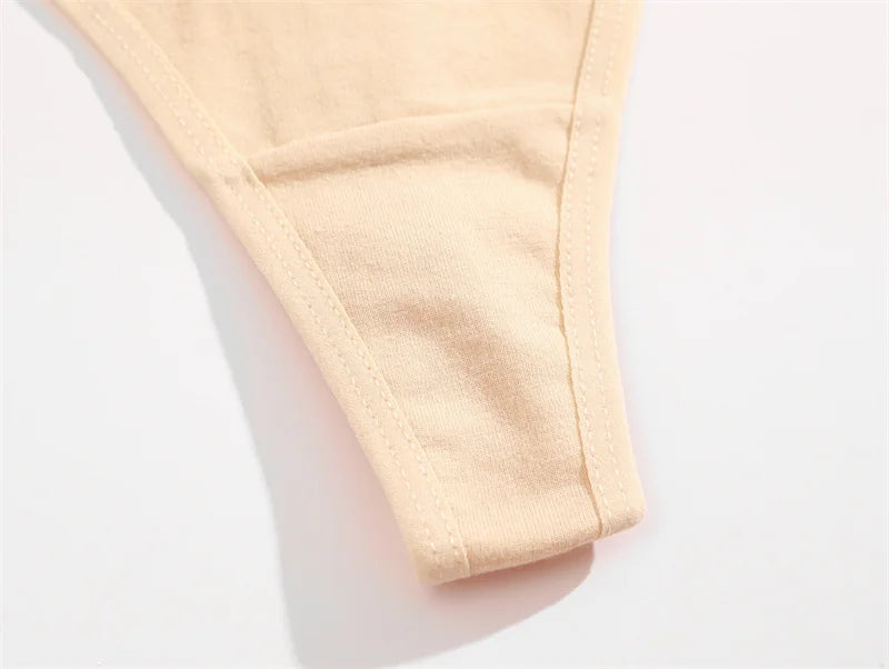 Close-up of beige undwewear on a white background