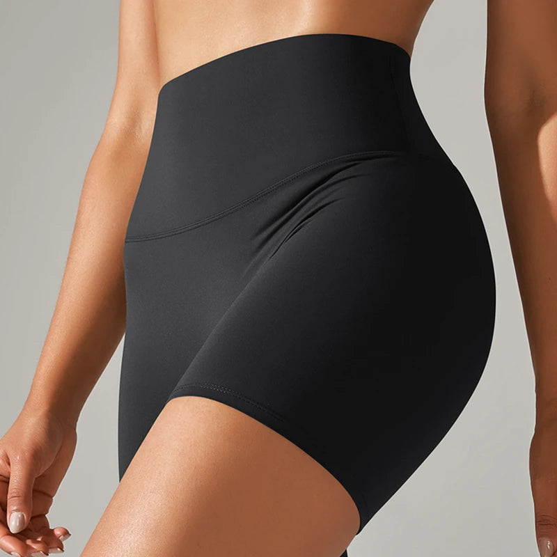 Squat Proof Women's Sports Shorts - High Waist, Quick Drying, Fitness & Workout