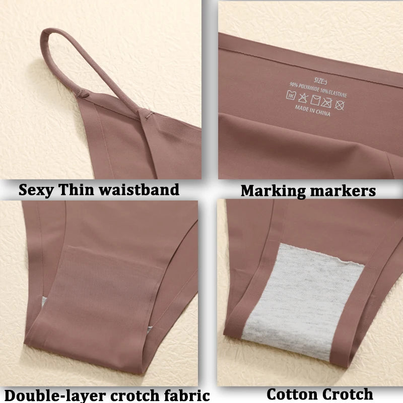 Women's Seamless Panties - Low Rise Briefs for Ultimate Comfort