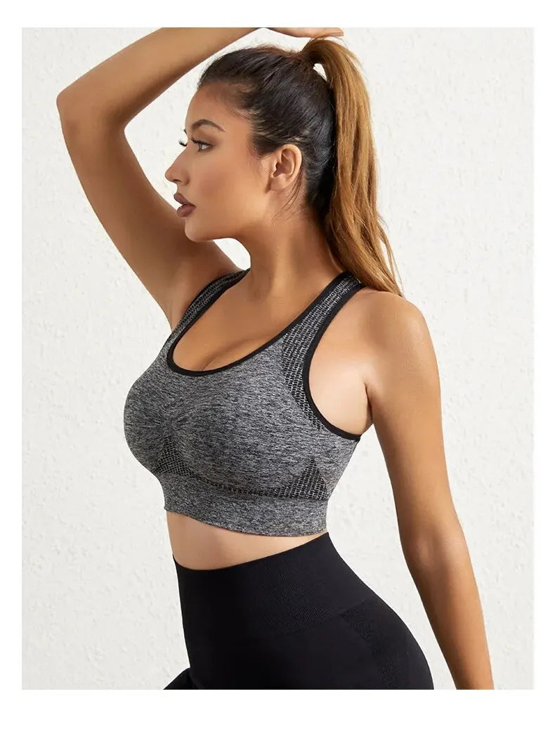 Women's Workout Sports Bras - Fitness Backless Padded Ivy Low Impact Bra