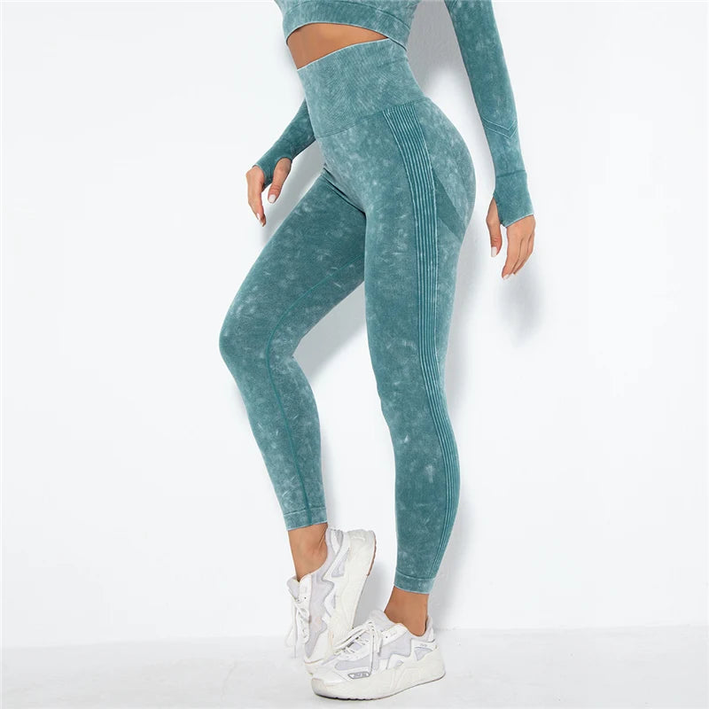 Yoga Leggings - High Waist, Seamless, Workout & Fitness - FitFlex