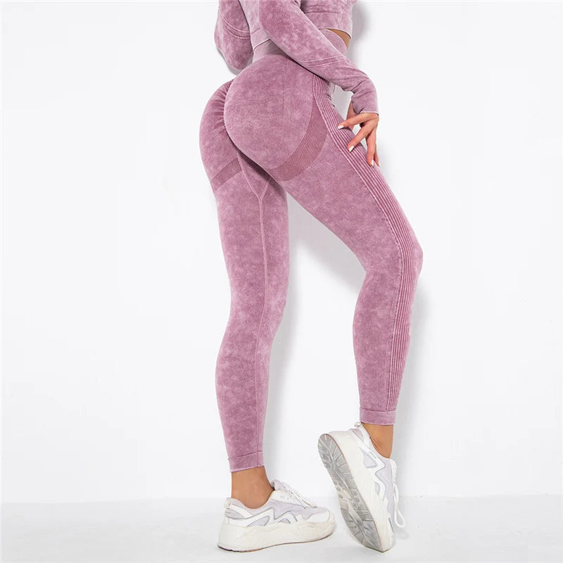 Yoga Leggings - High Waist, Seamless, Workout & Fitness - FitFlex