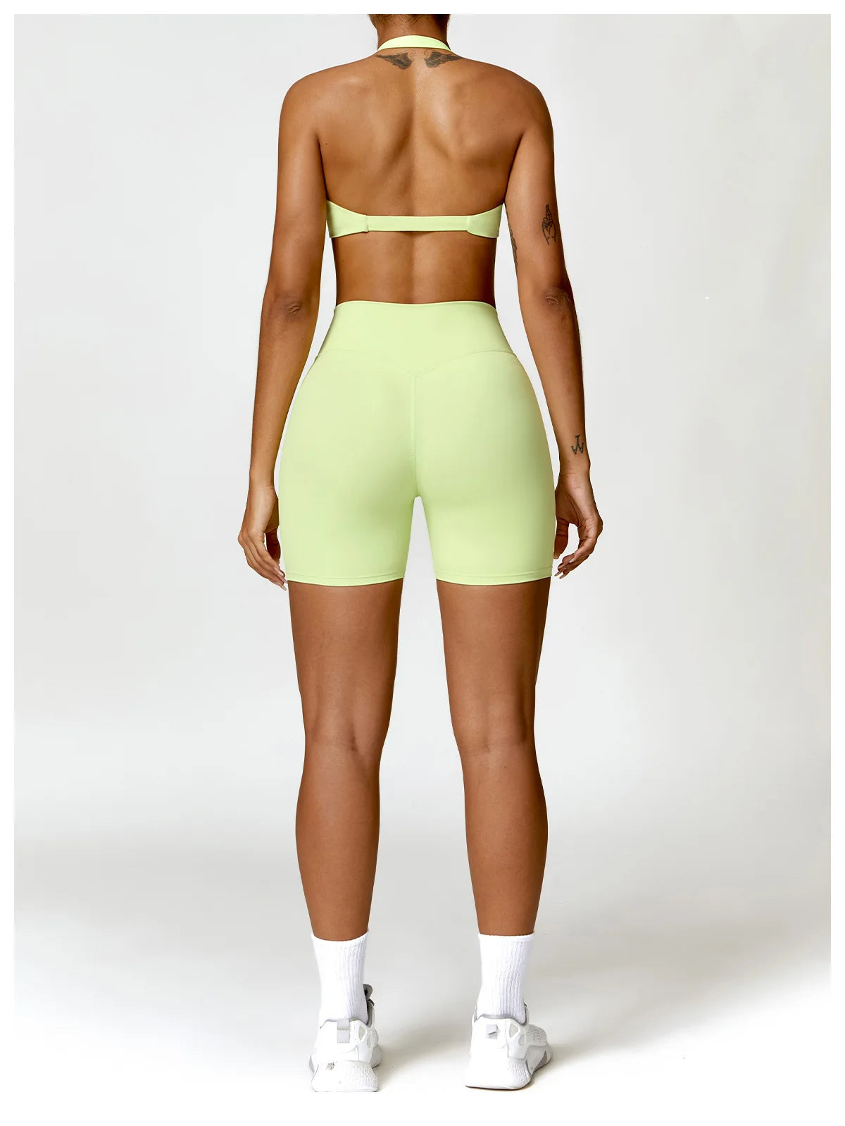 Seamless Yoga Set for Women - High-Waist Leggings & Push-Up Bra - Gym Workout Clothes