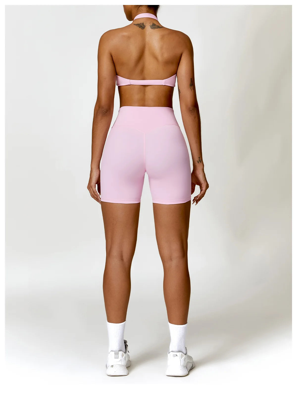 Seamless Yoga Set for Women - High-Waist Leggings & Push-Up Bra - Gym Workout Clothes
