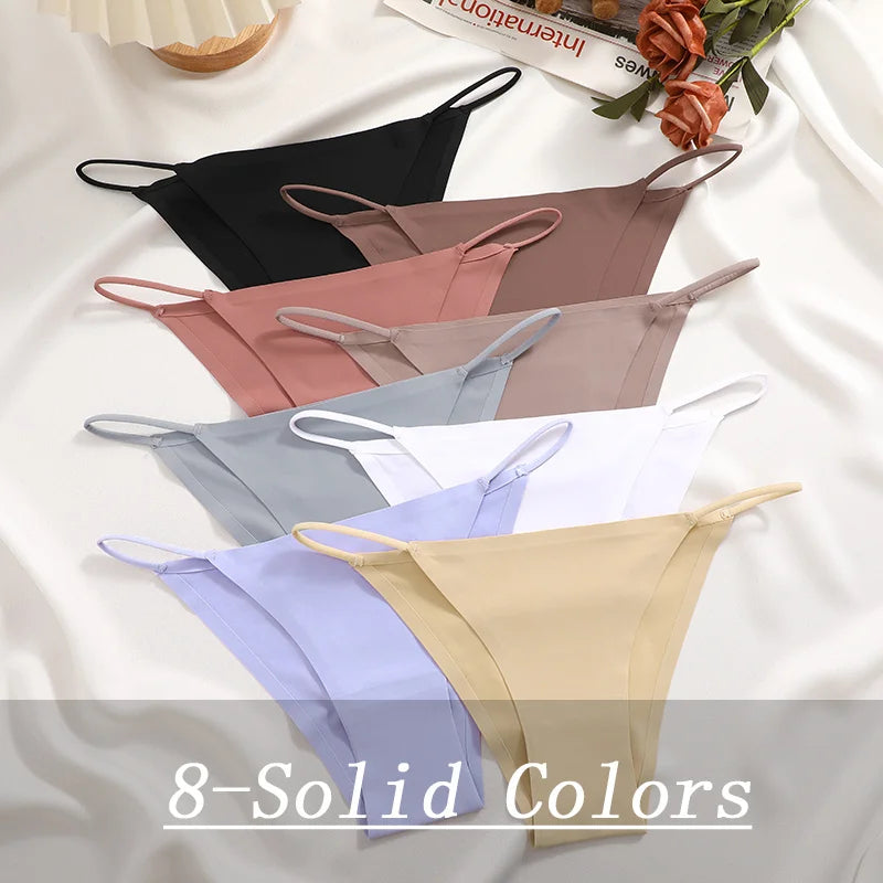 Women's Seamless Panties - Low Rise Briefs for Ultimate Comfort