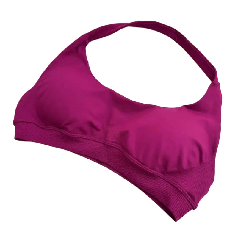 Seamless High-Support Sports Bra for Women - Yoga & Gym Top