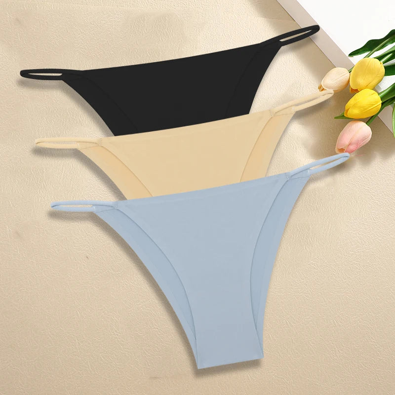 Women's Seamless Panties - Low Rise Briefs for Ultimate Comfort