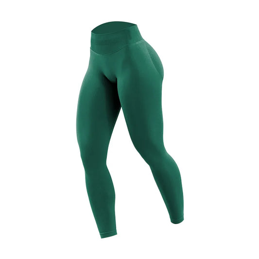 Yoga Pants for Women - High Waist, Solid Color, Tight Fitting - AuraActivewear