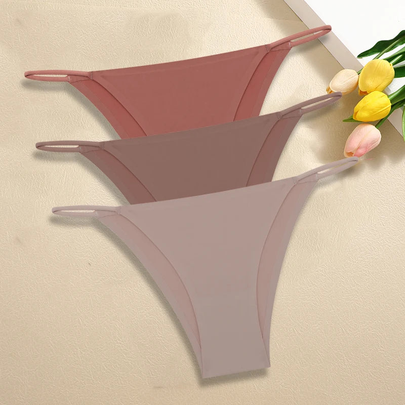 Women's Seamless Panties - Low Rise Briefs for Ultimate Comfort