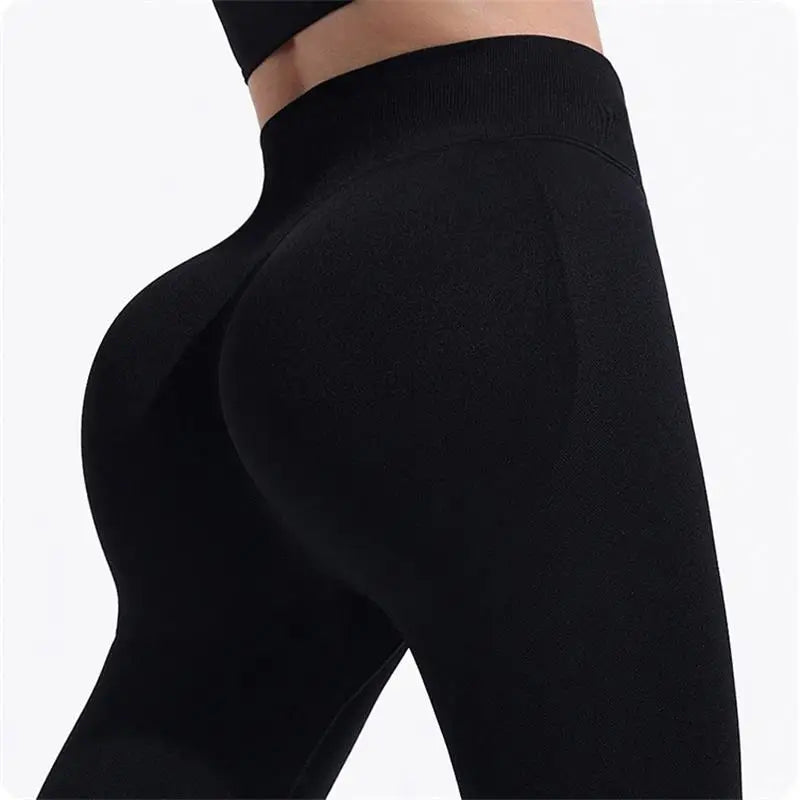 Yoga Pants for Women - High Waist, Solid Color, Tight Fitting - AuraActivewear