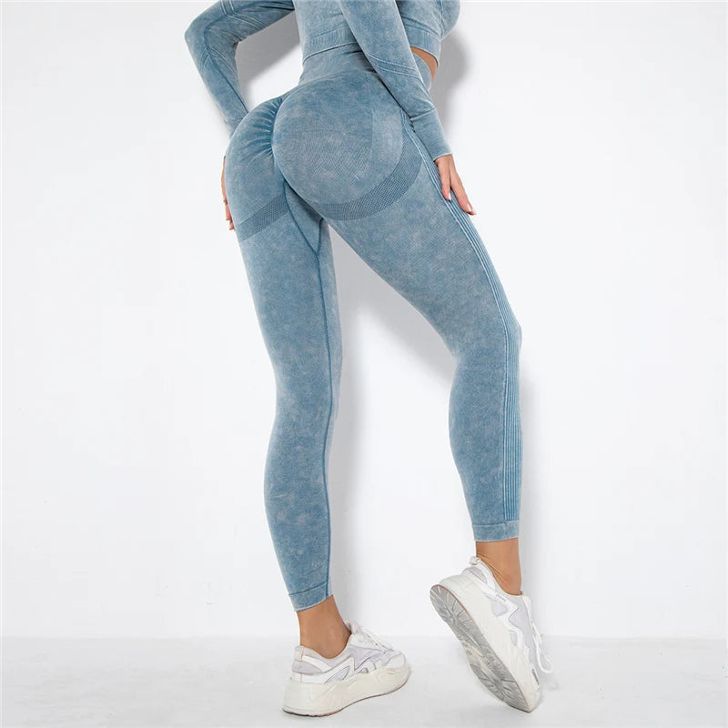 Yoga Leggings - High Waist, Seamless, Workout & Fitness - FitFlex